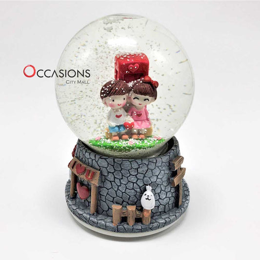 Lovers seat Snow Globe (with light)