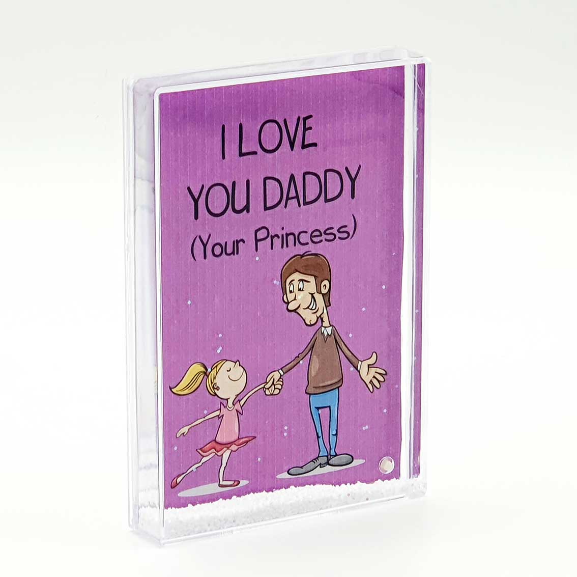 Love You Dad – Glitter Frame (15.5×10.5cm)