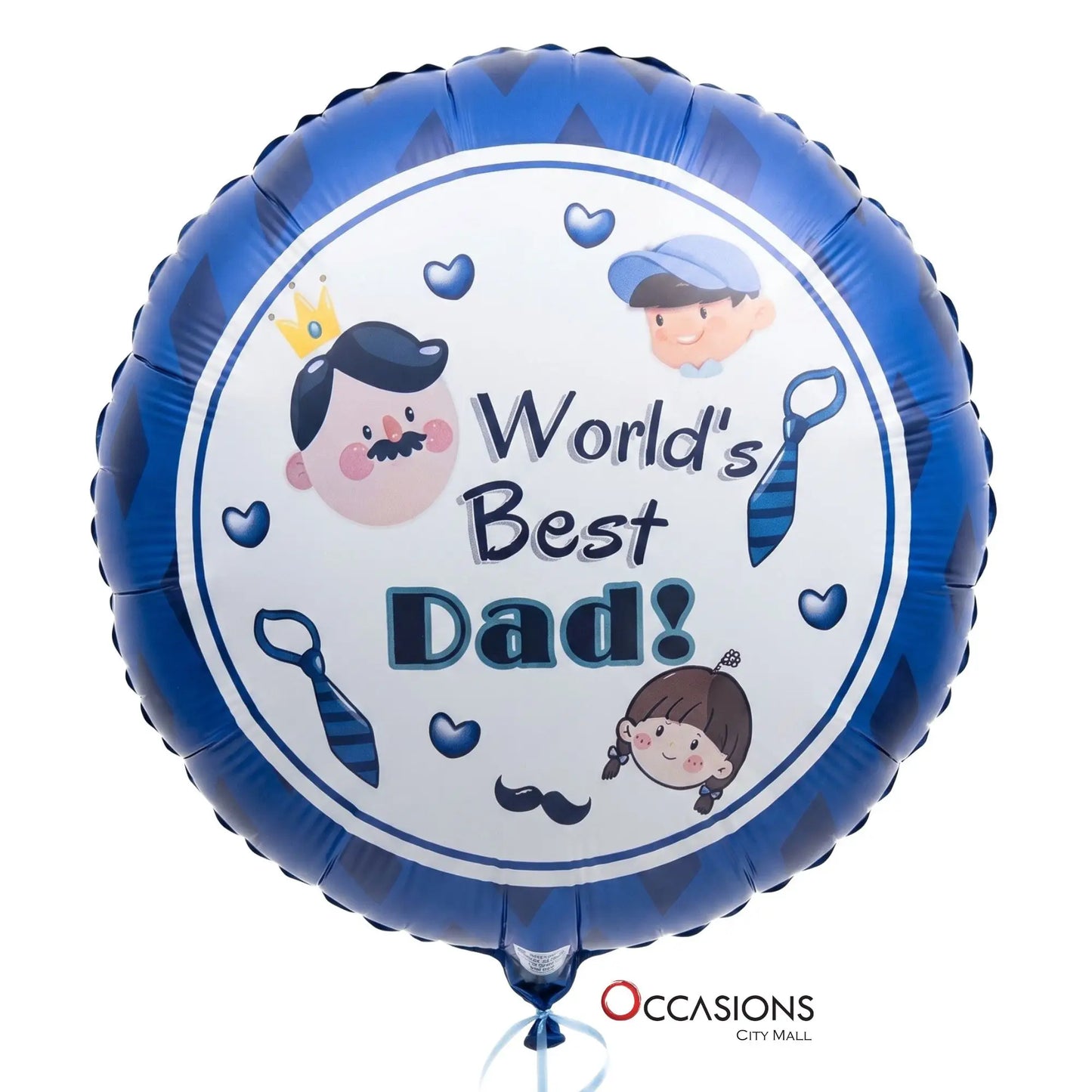 World's Best Dad Tie Balloon