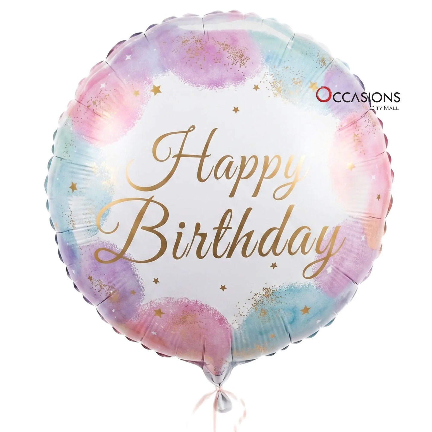 Pastel Happy Birthday Balloon