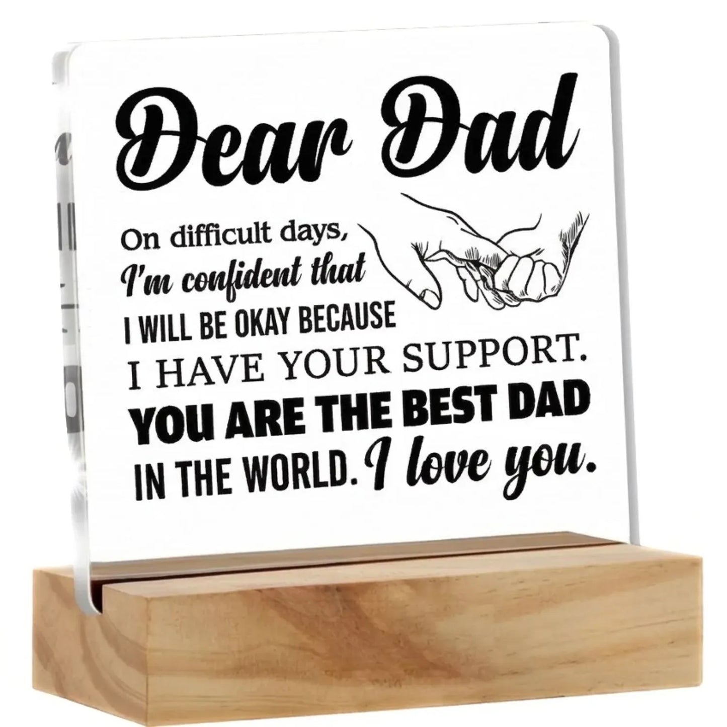 Best Dad in the world Acrylic Plaque