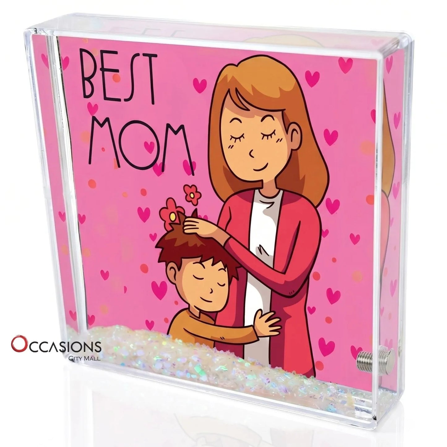 Best Mom Hug – Photo Frame (10.5×10.5cm)