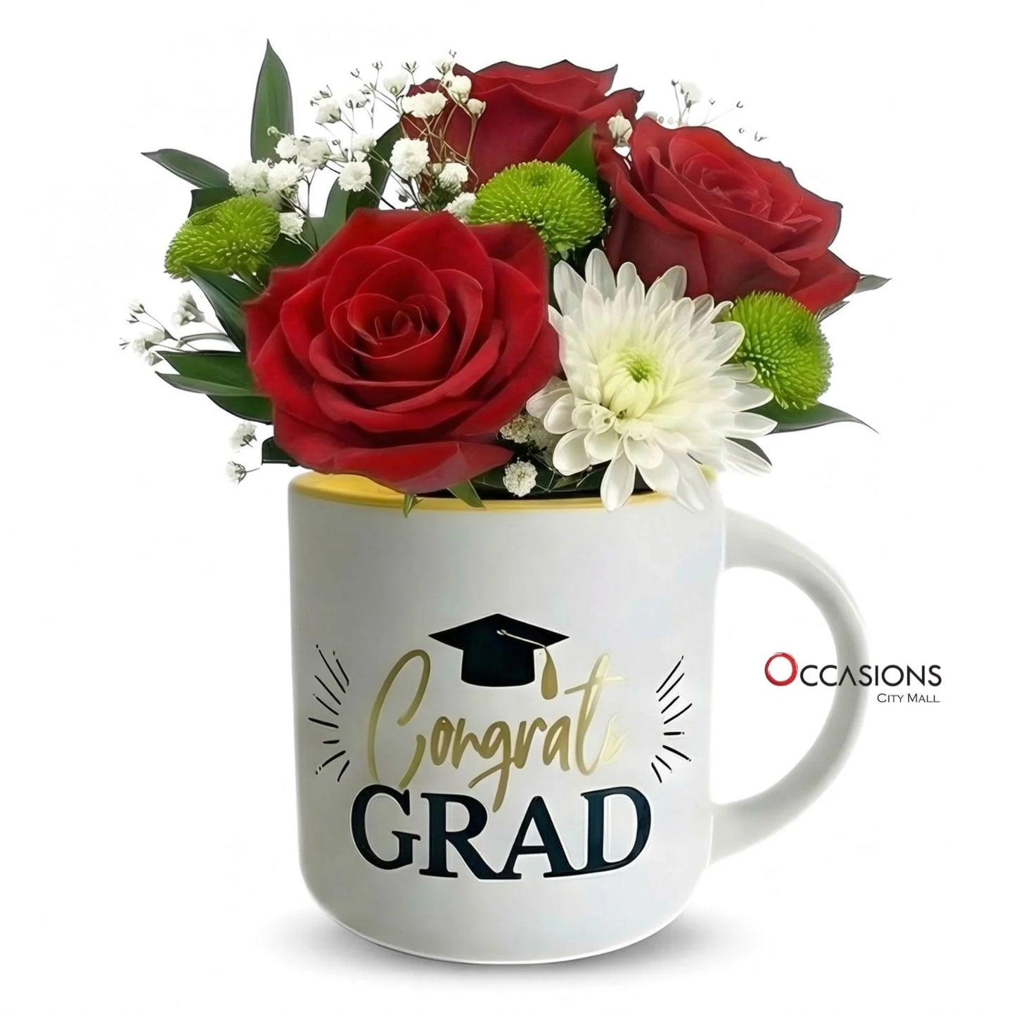 Congrats Grad Flowers Mug