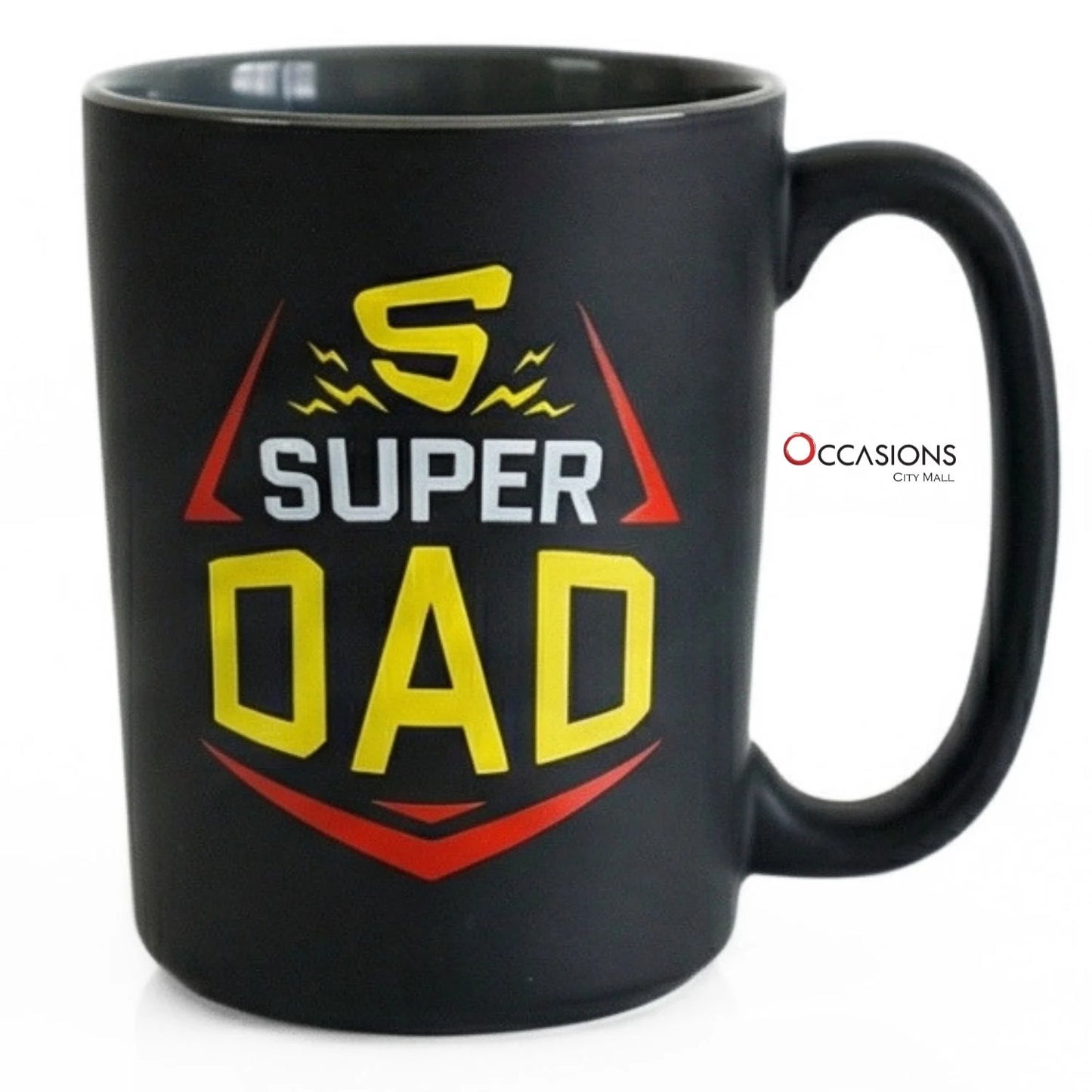 Crest Frame Super Dad Mug