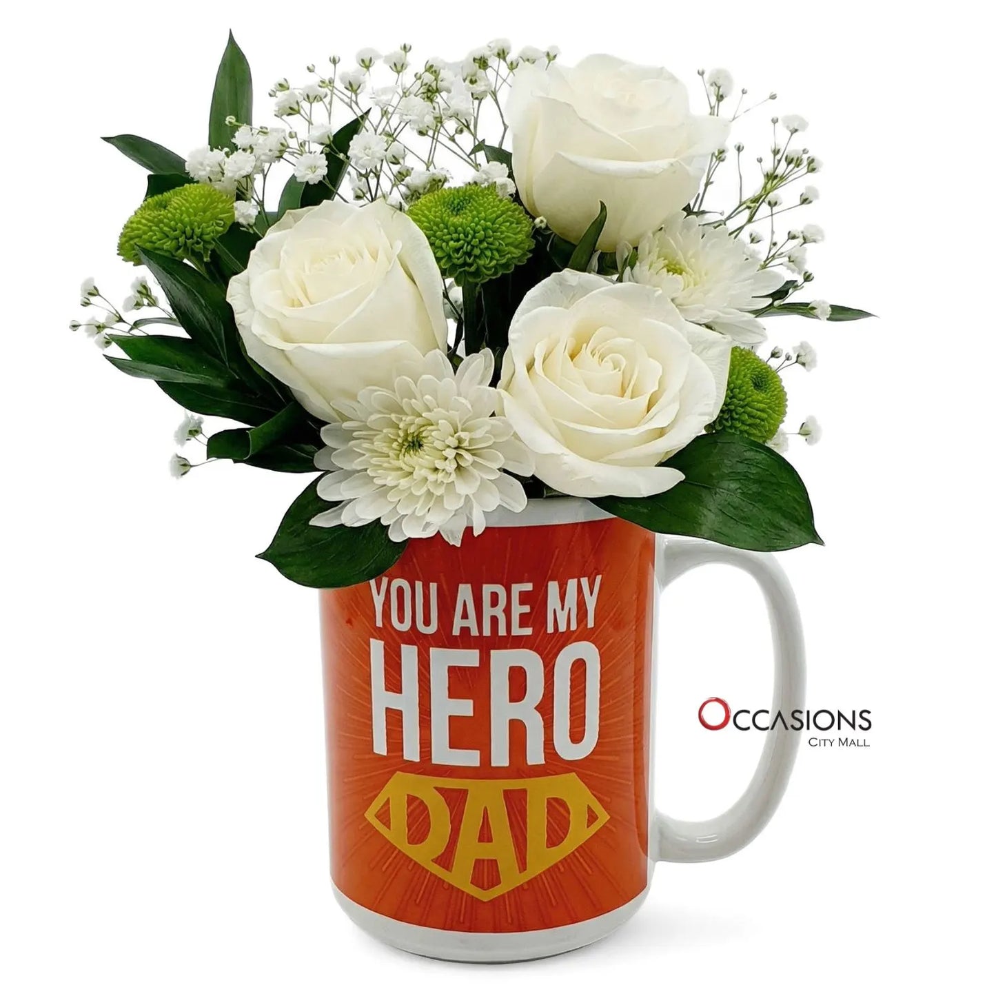 DAD – You Are My Hero Roses Mug