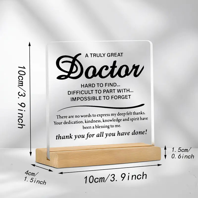 Great Doctor Acrylic Plaque