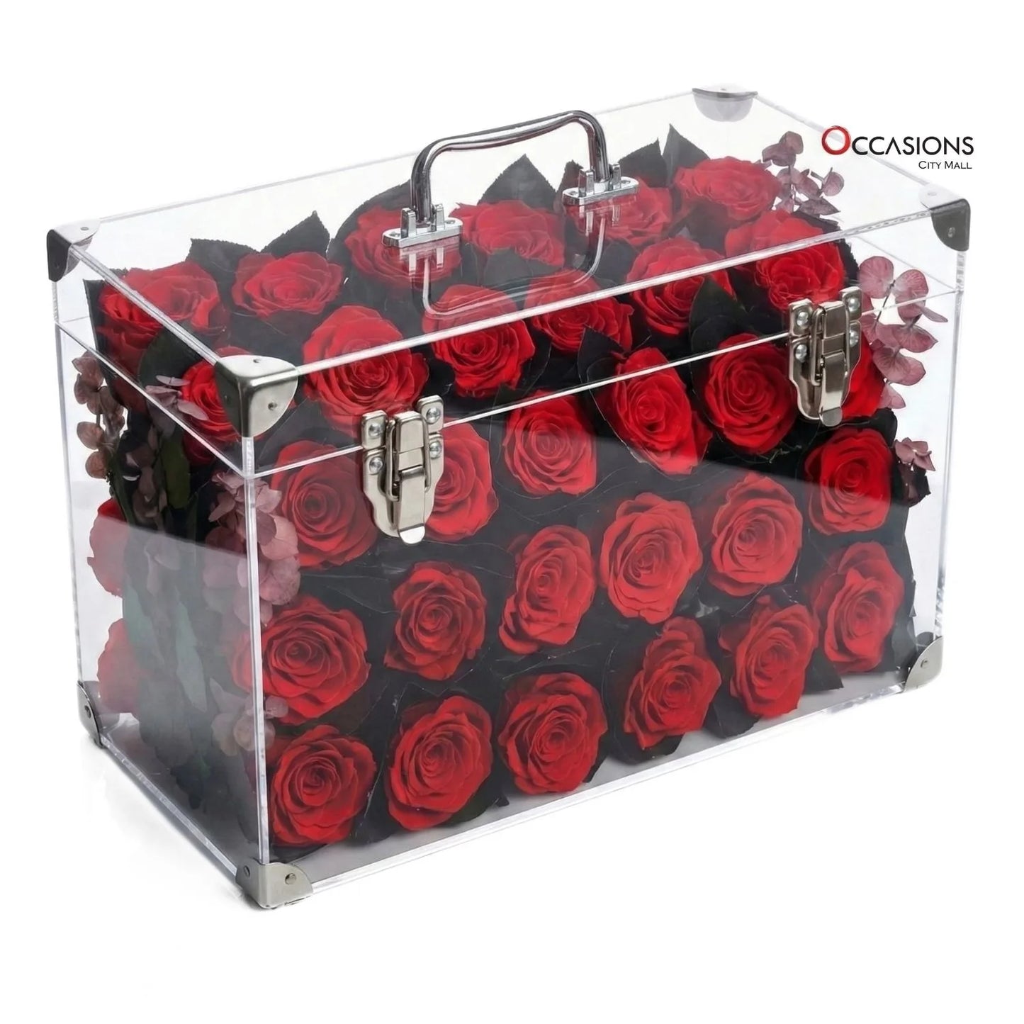 Grand Luxury Rose Handbag - (Forever Roses – Lives 5 years)
