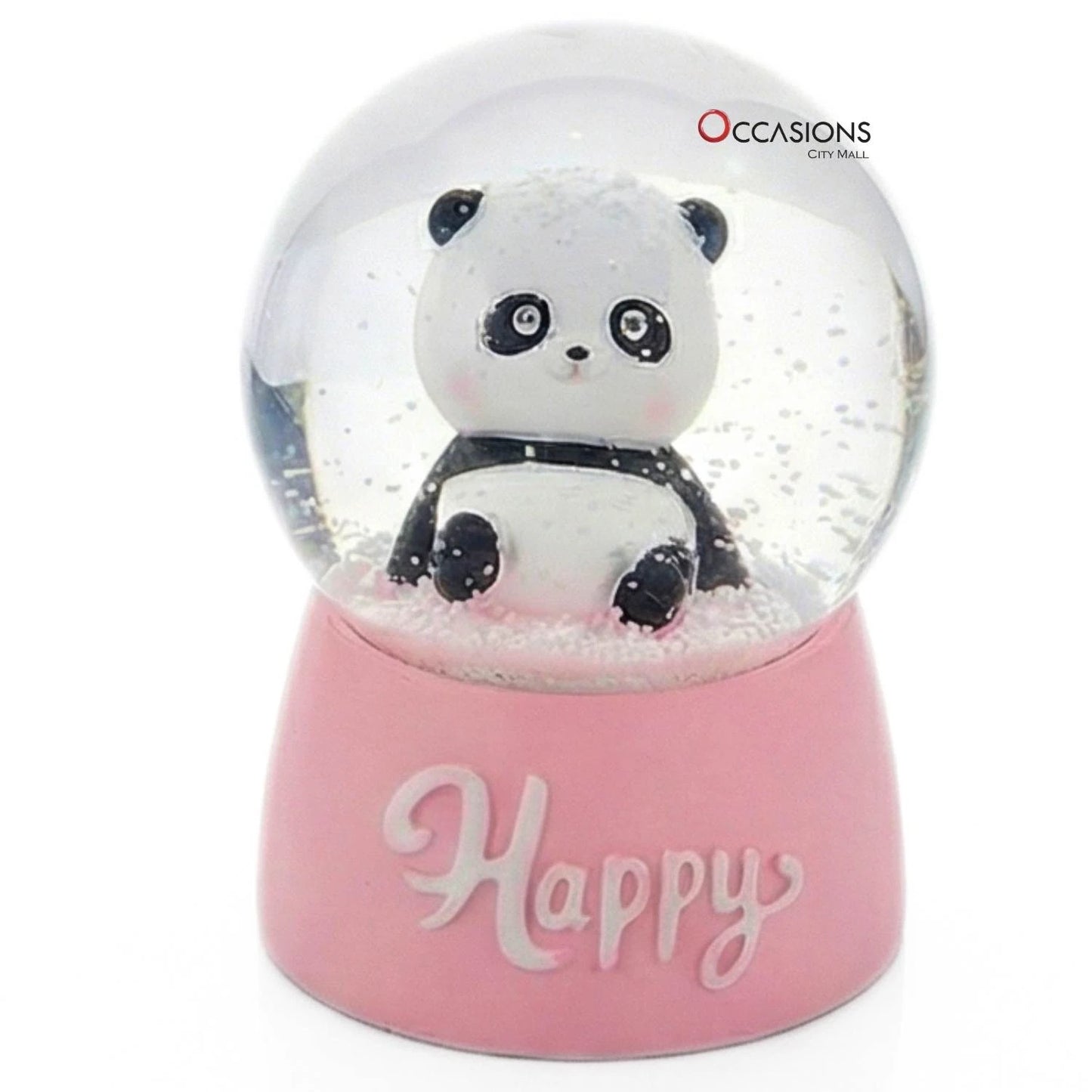 Panda Small Globe - Pink (H:6.5cm)