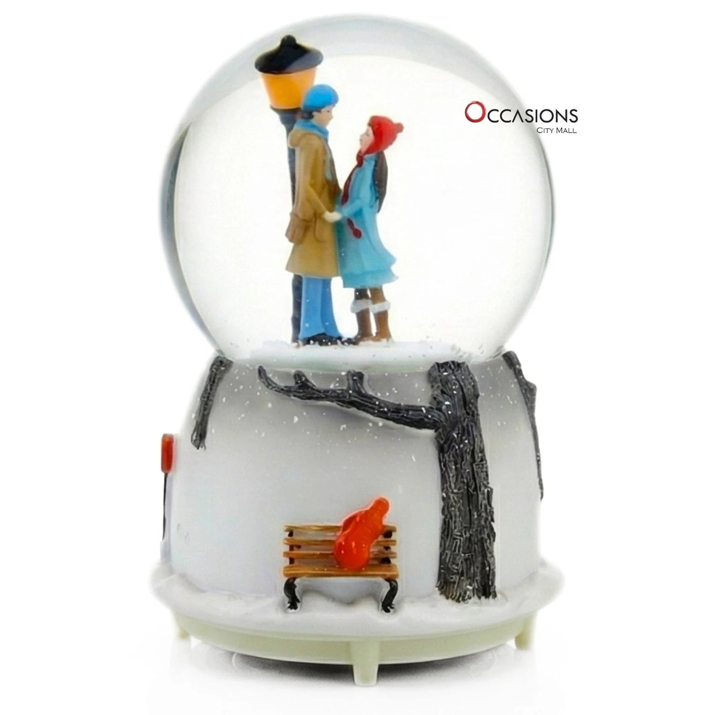Snow Love Globe - Standing (H:13cm) - With Light