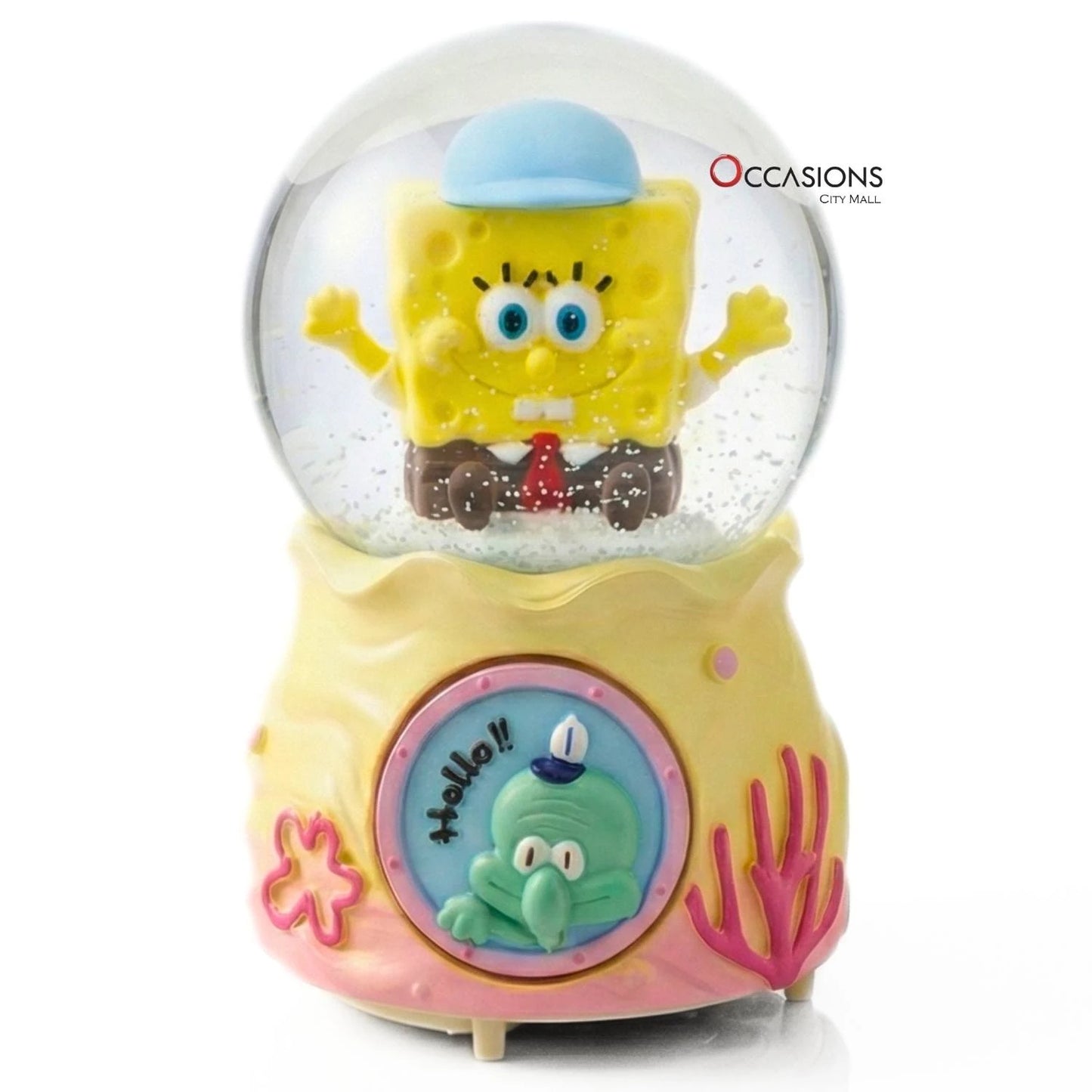 Sponge Bob Cap Snow Globe (H:16cm) - With Light