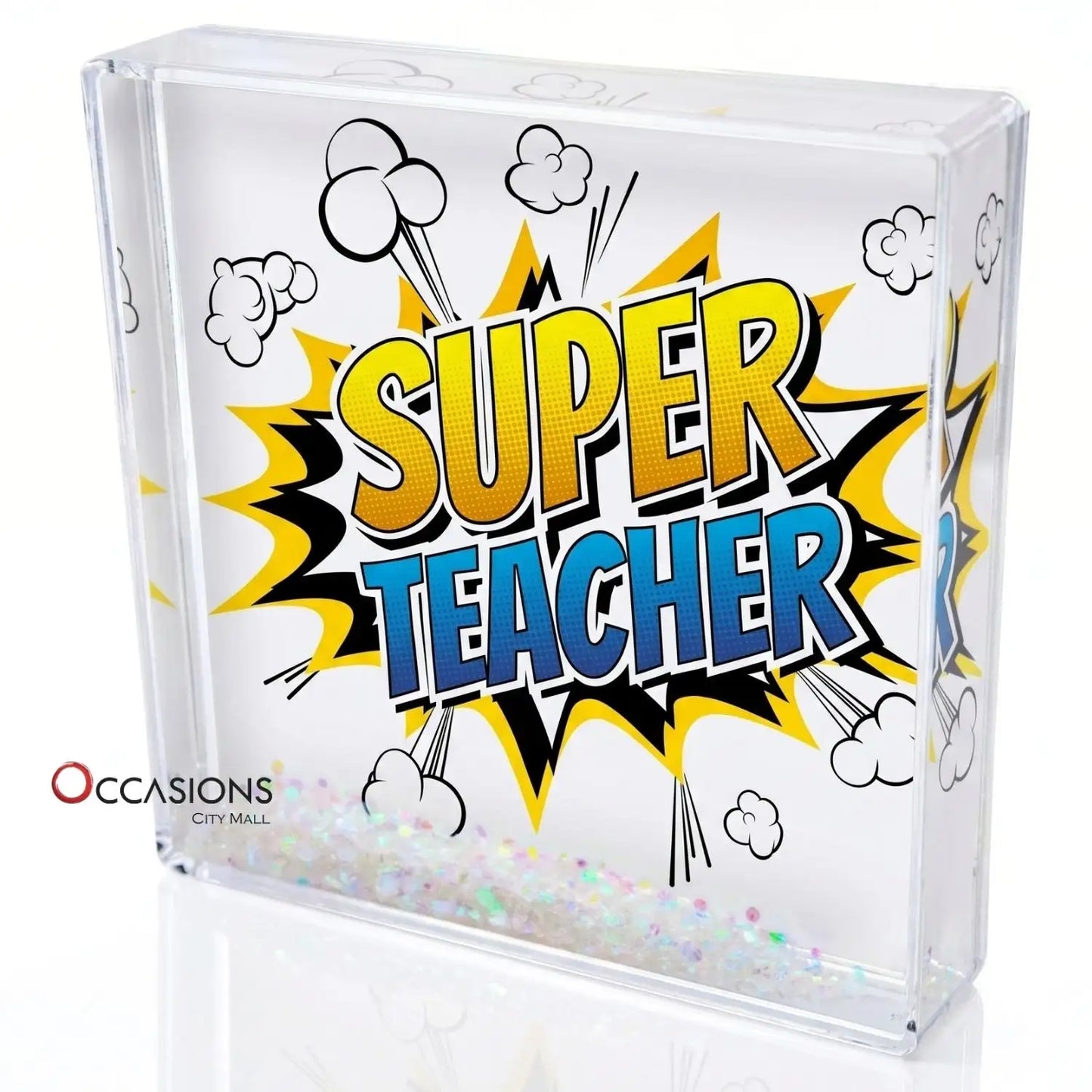 Super Teacher Burst Frame (10.5×10.5 cm)