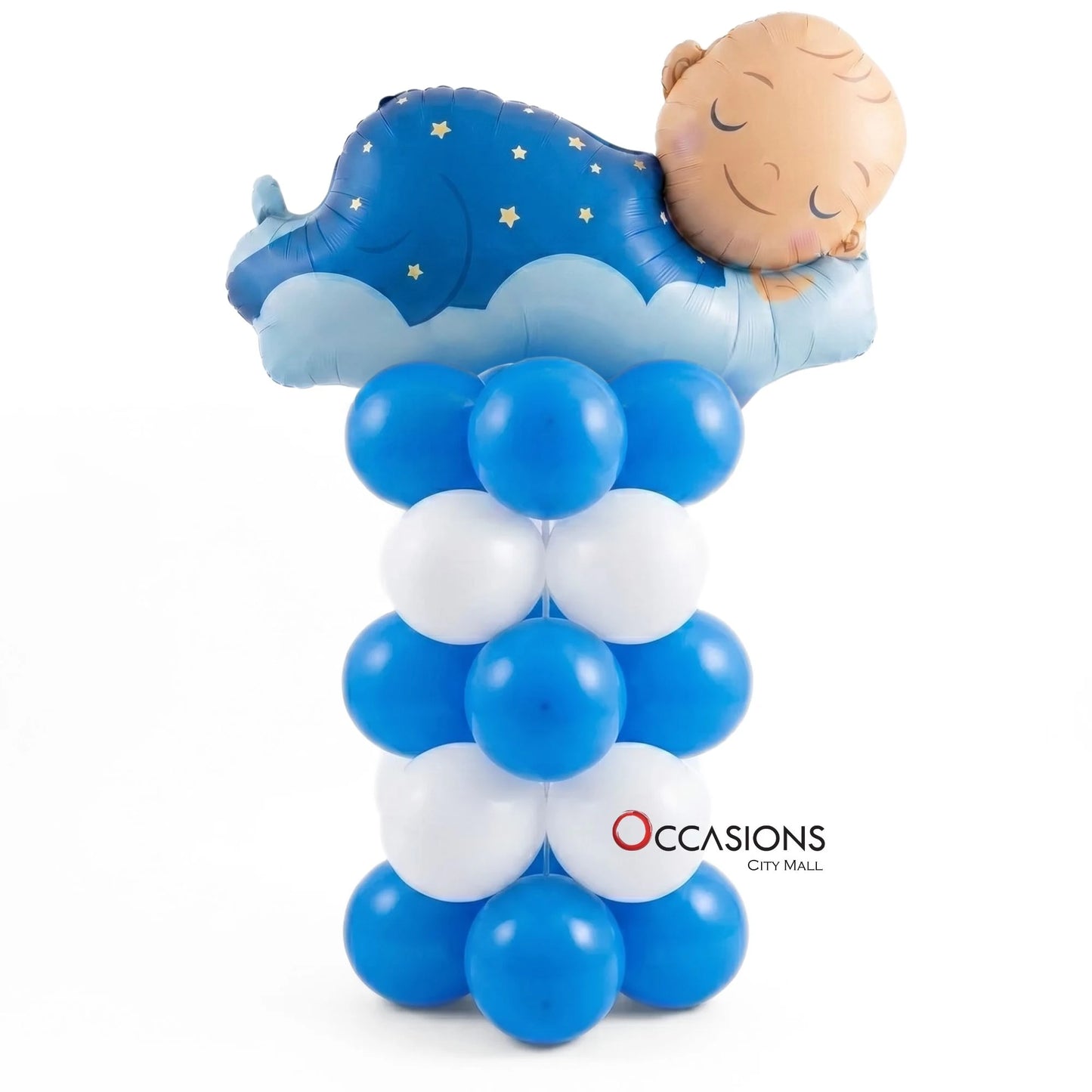 Sleeping Baby Boy Balloon Stand