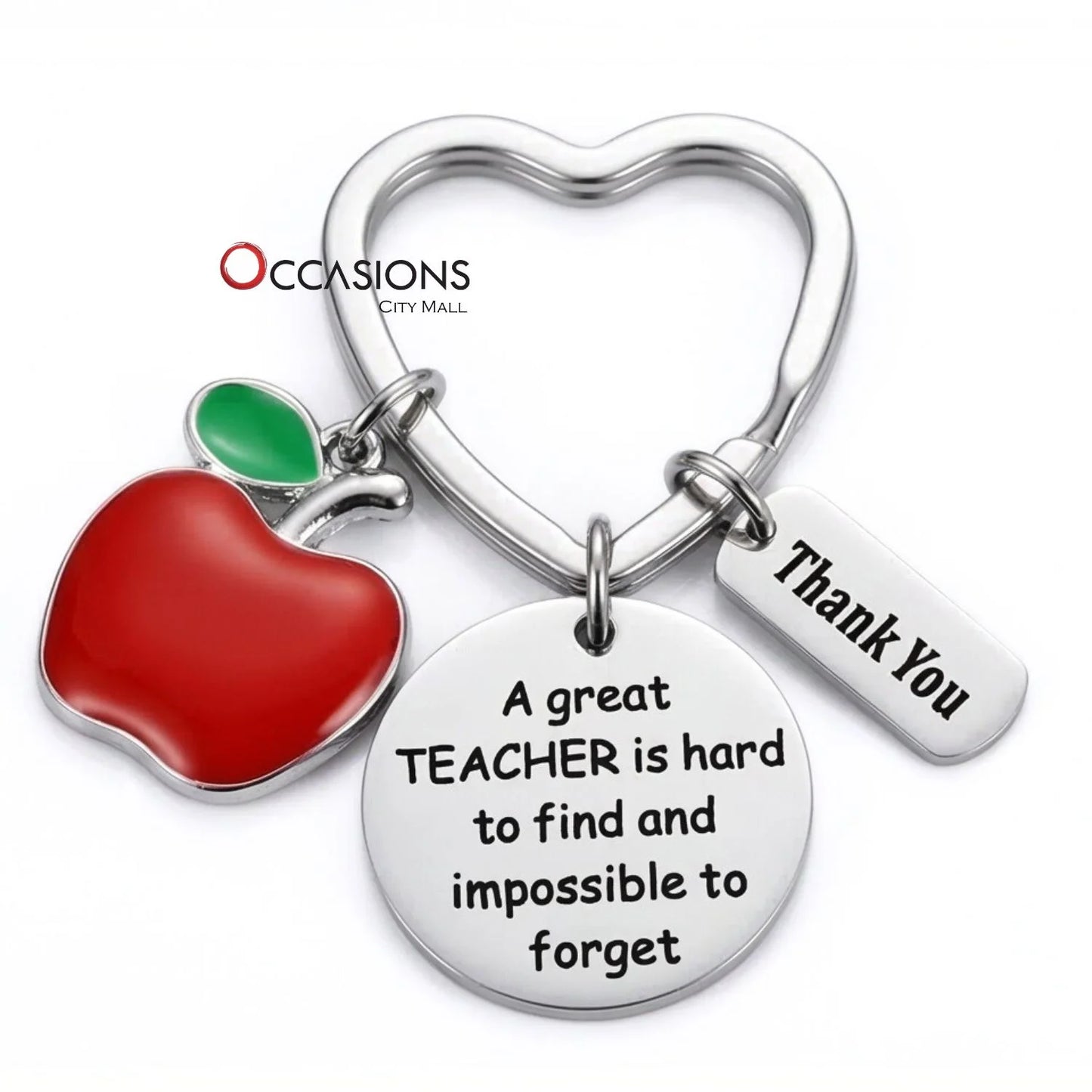 Thankful Teacher Keychain