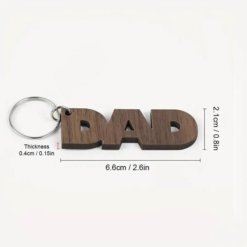 Dad Wooden Keychain