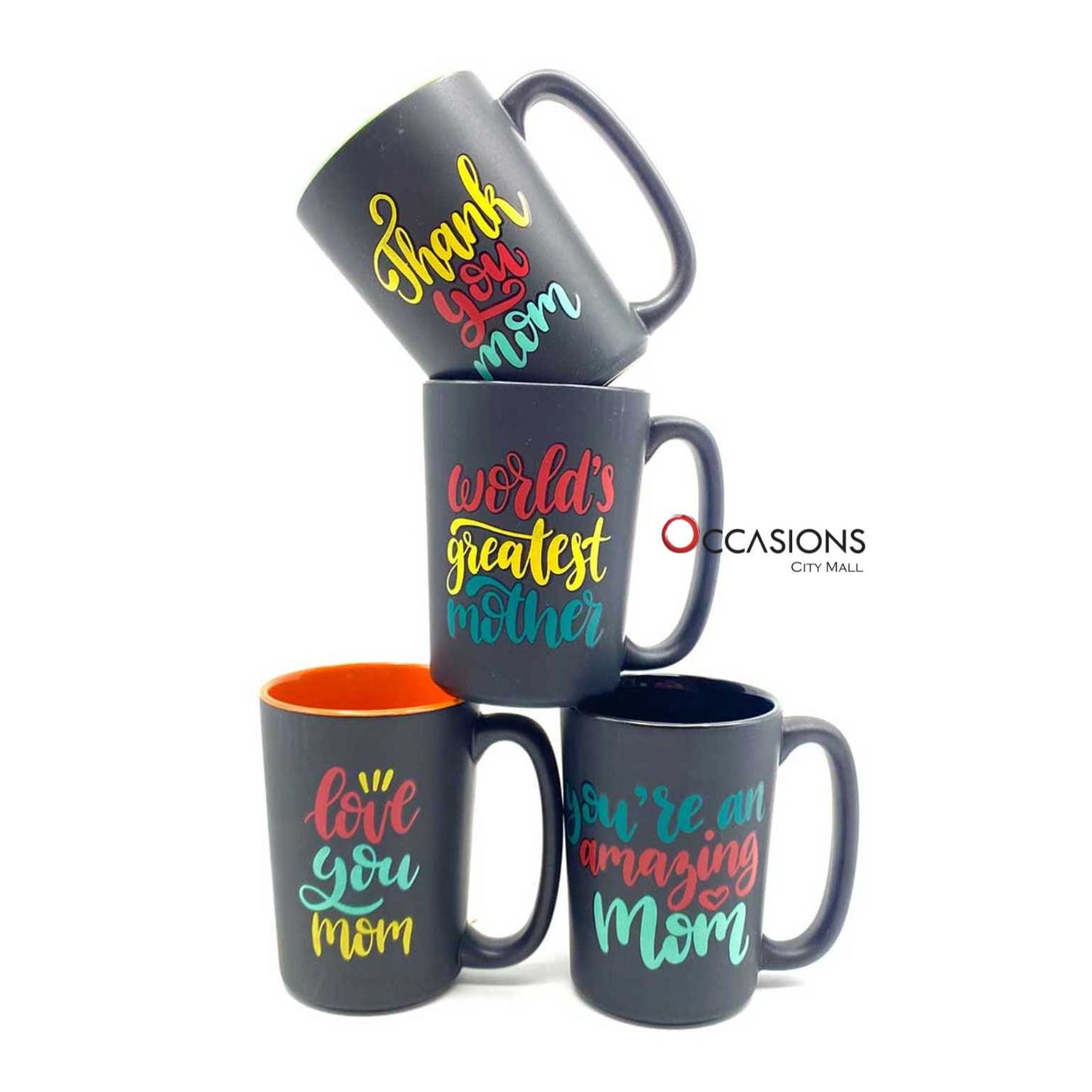 Love You Mom (Black) Mug