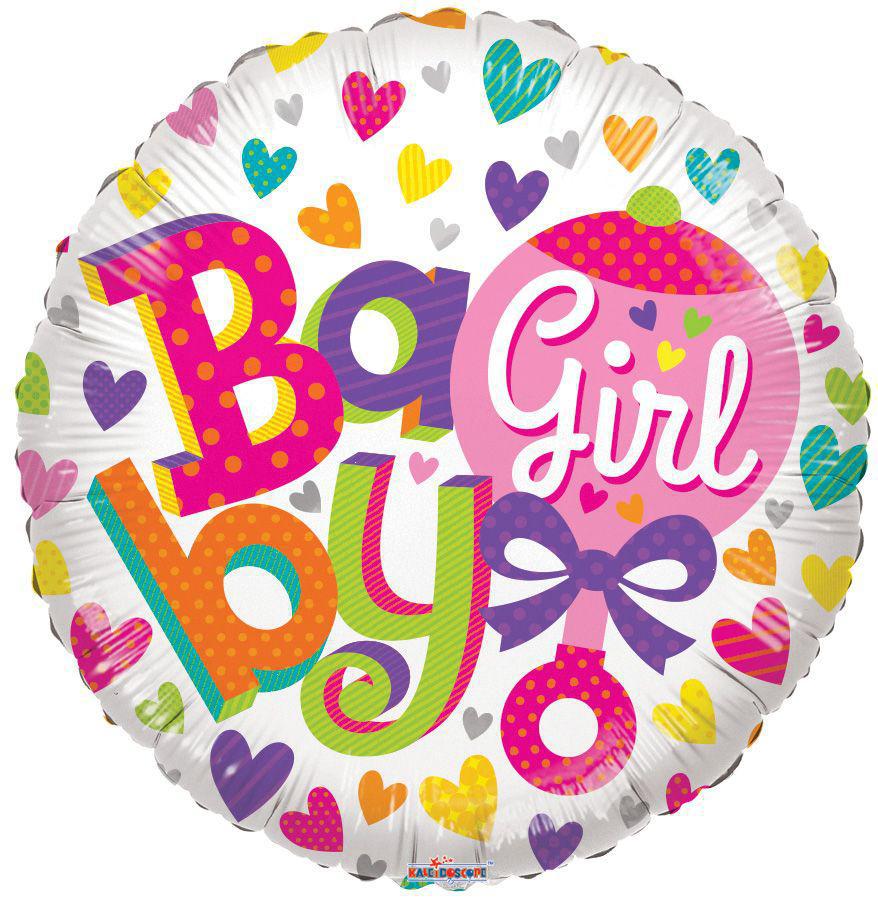 Baby Girl Rattle Balloon