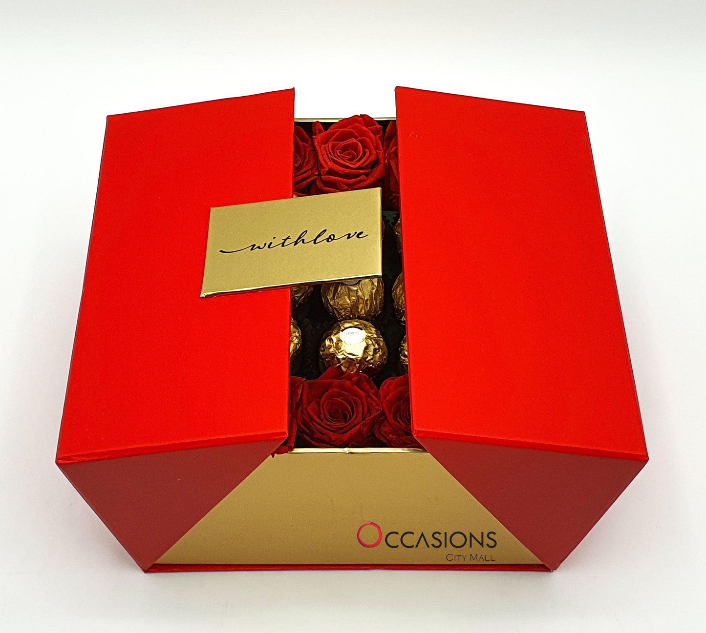 With Love - Red Roses and Ferrero -5