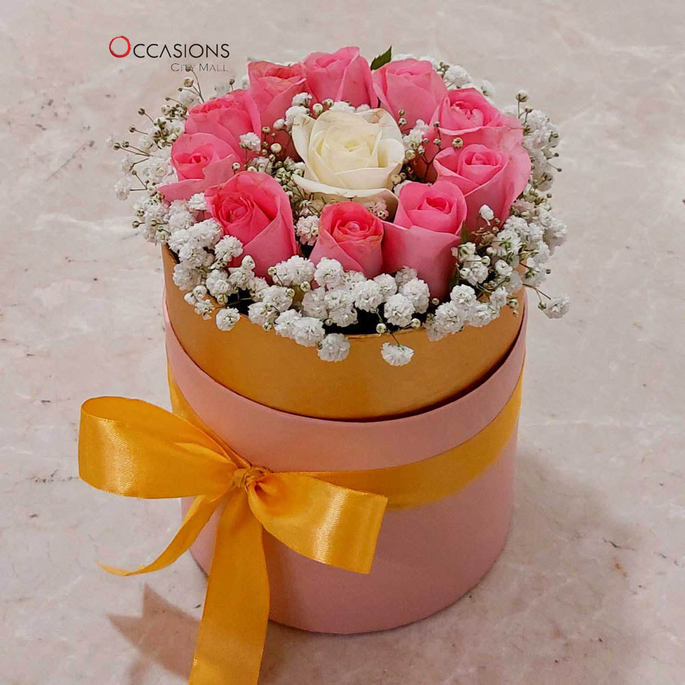 Pink Box Roses