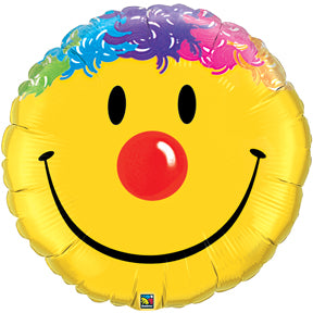 Smiley Face With hair Balloon - Jumbo size