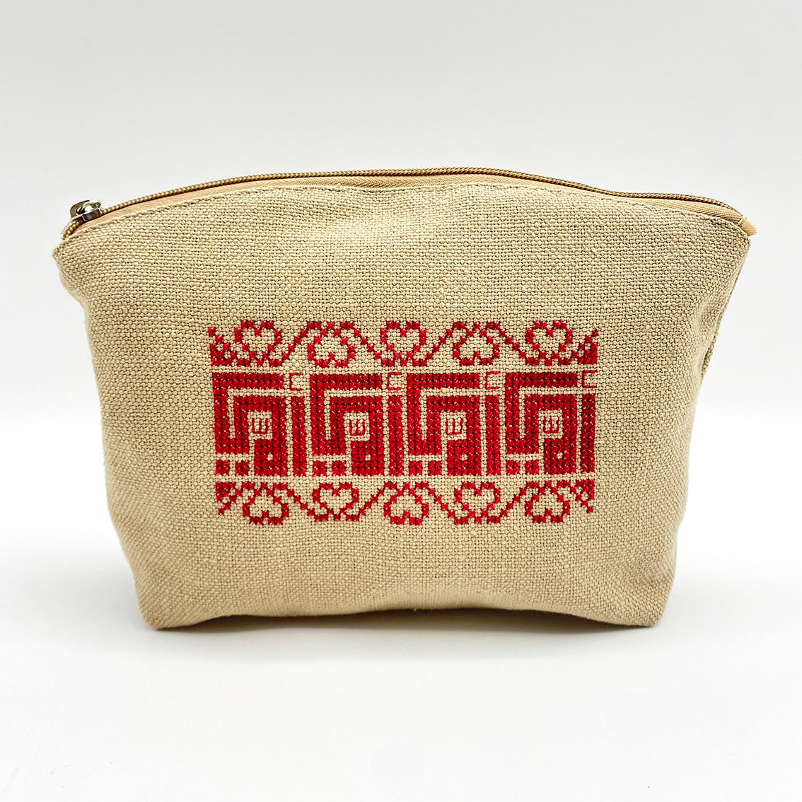 Red Mom Embroidery Bag-شنطة مع تطريز يدوي فلسطيني