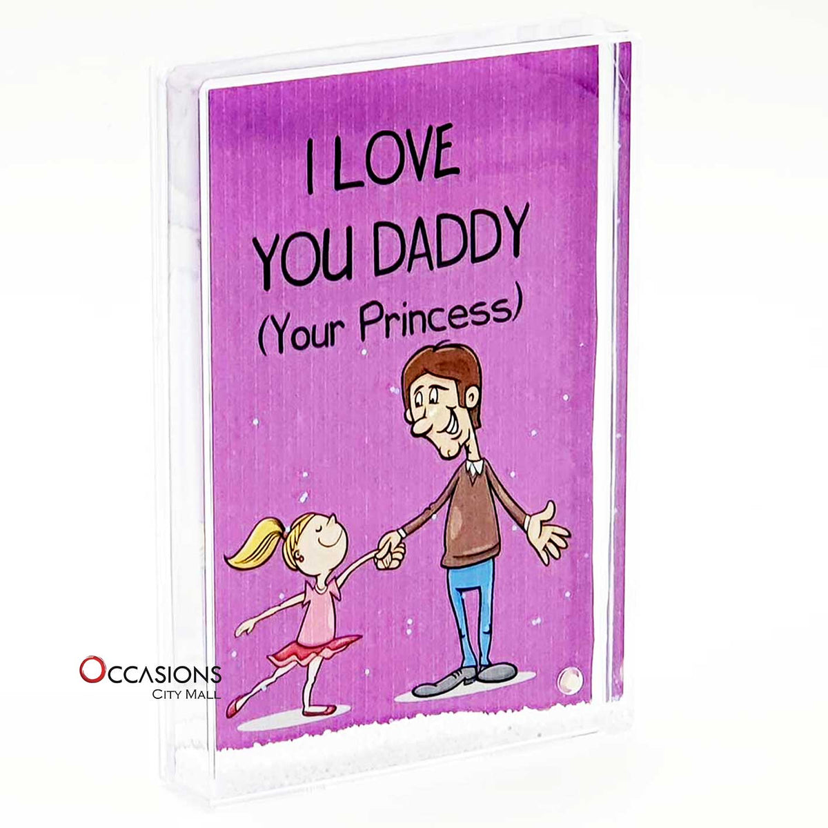 Love You Dad – Glitter Frame (15.5×10.5cm)