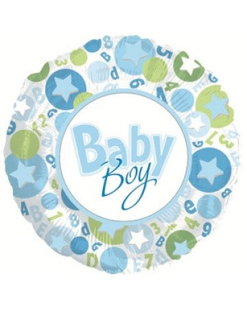 Baby Boy Blue & Green Balloon