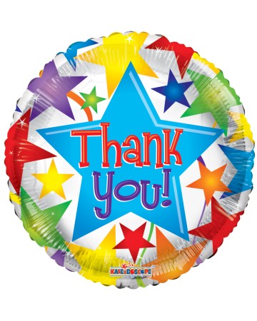 Thank You Colord Stars Balloon