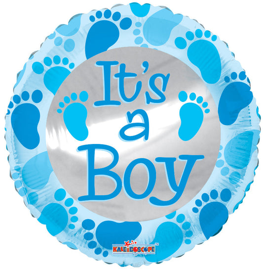 It's A Boy Footprints Balloon