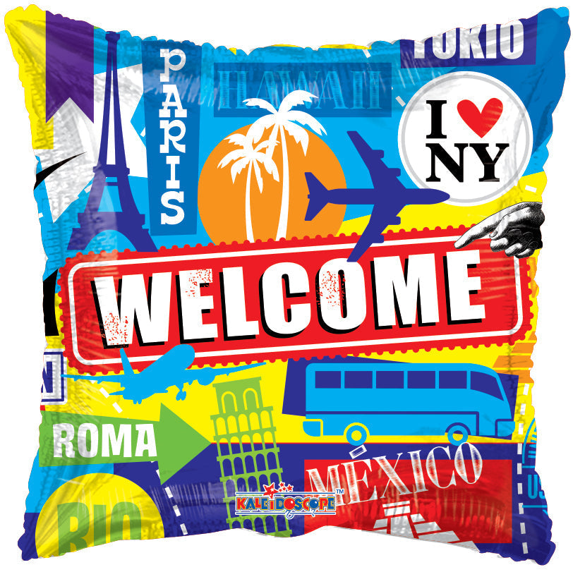 Welcome Travel Pillow Balloon