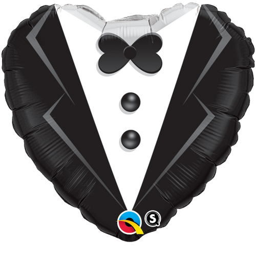 Heart Wedding Tuxedo Balloon