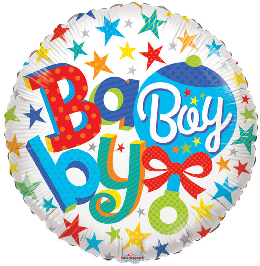 Baby Boy Rattle Balloon