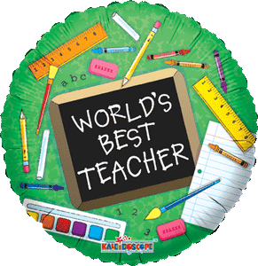 World's Best Teacher Balloon