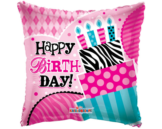 Birthday Patterned Cake Balloon
