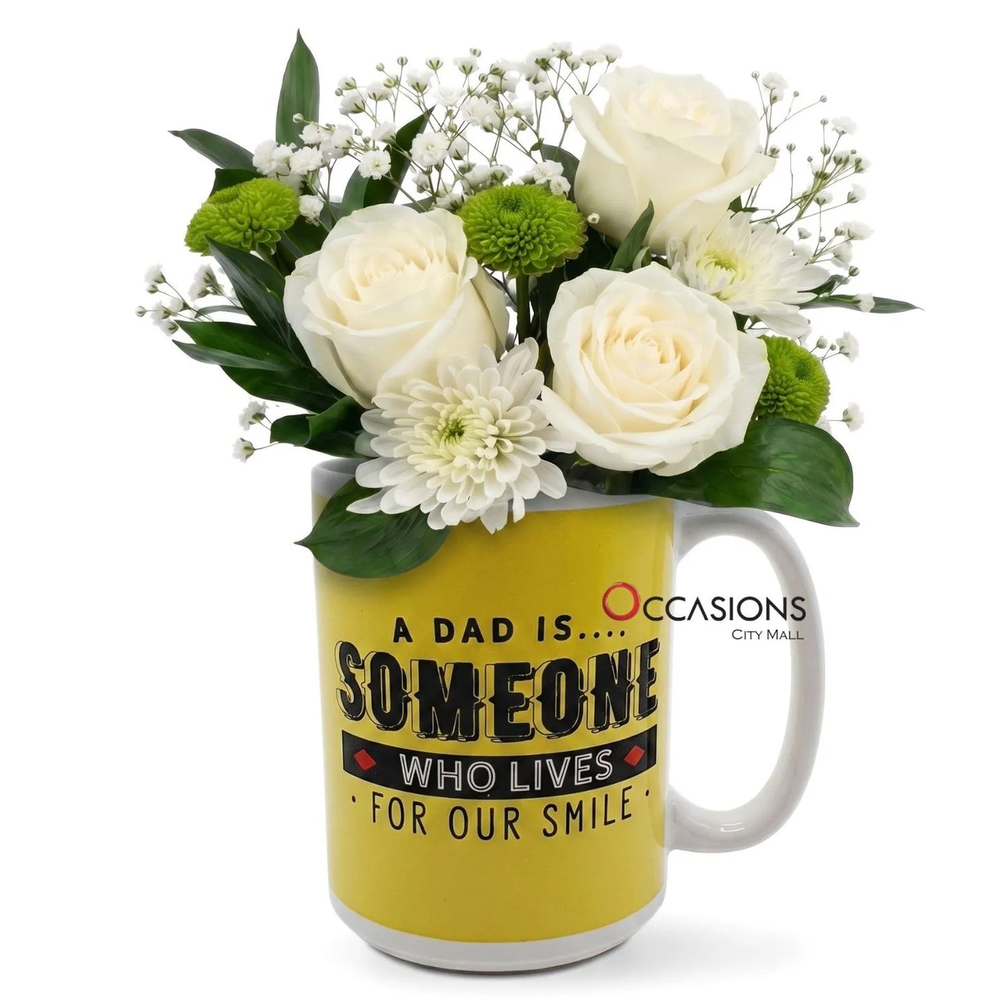 A Dad is Someone Flowers Mug