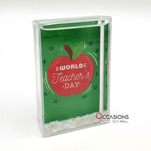 World's Teacher's Day - Glitter Frame(9.5x6cm)