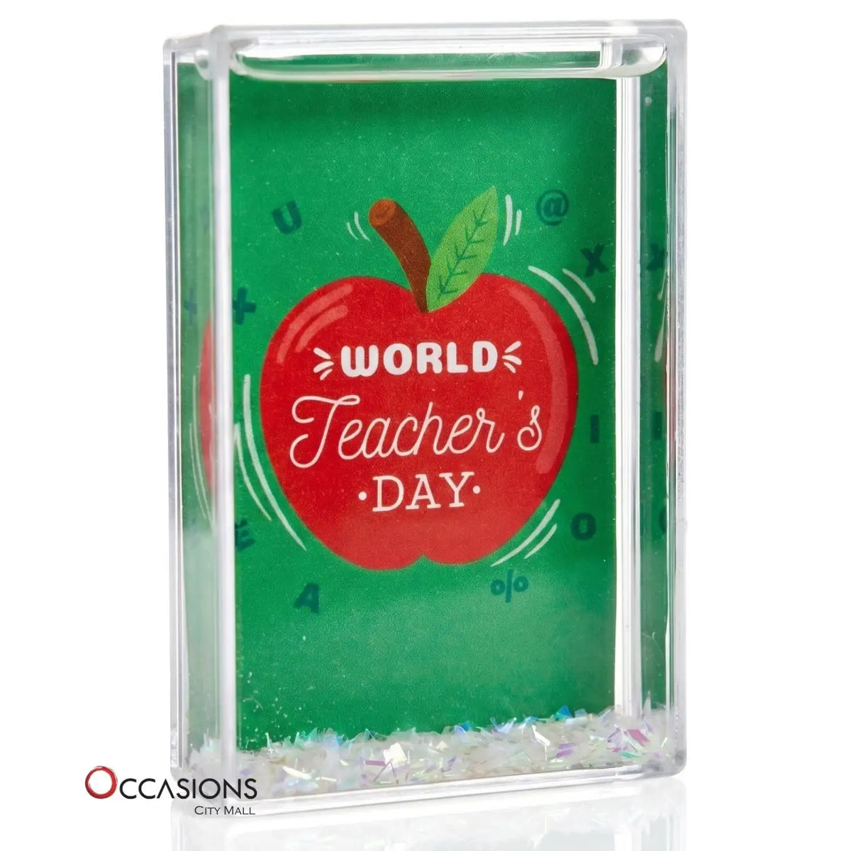 World's Teacher's Day - Glitter Frame(9.5x6cm) - buy this photo frame online and deliver to Amman Jordan, the best online gift shop with same day delivery