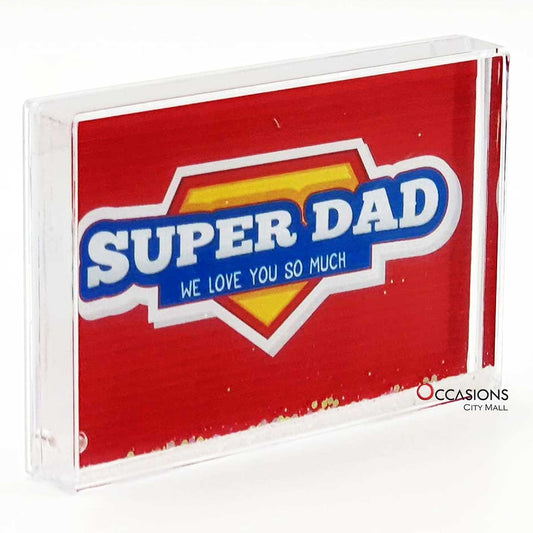 Super Dad Love - Glitter Frame