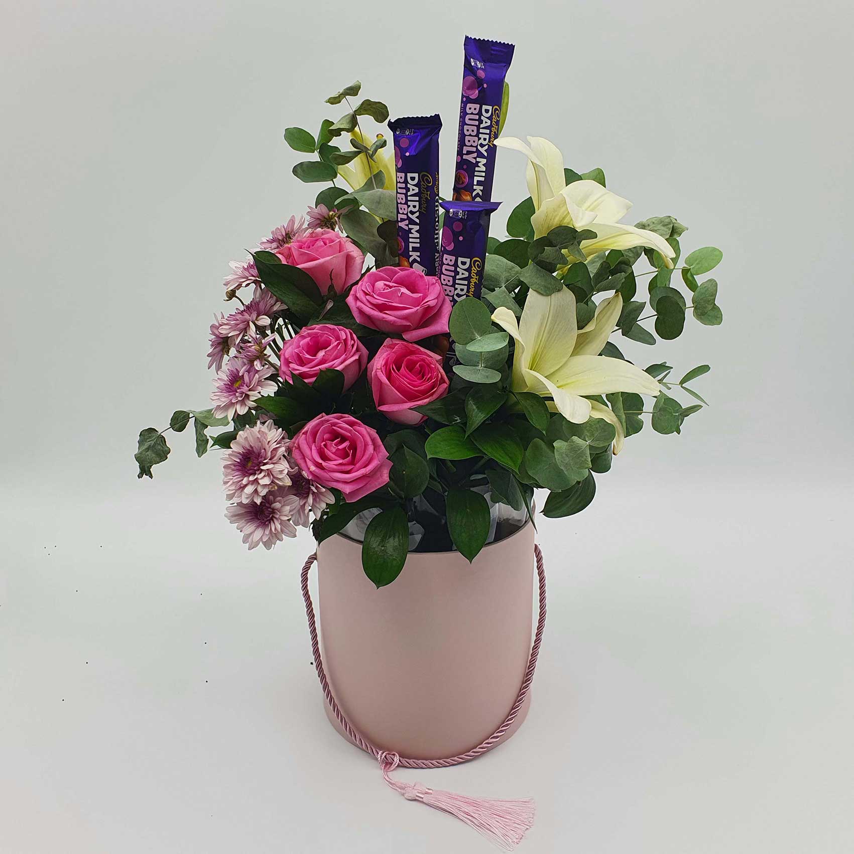 Flowers & Chocolate cylinder