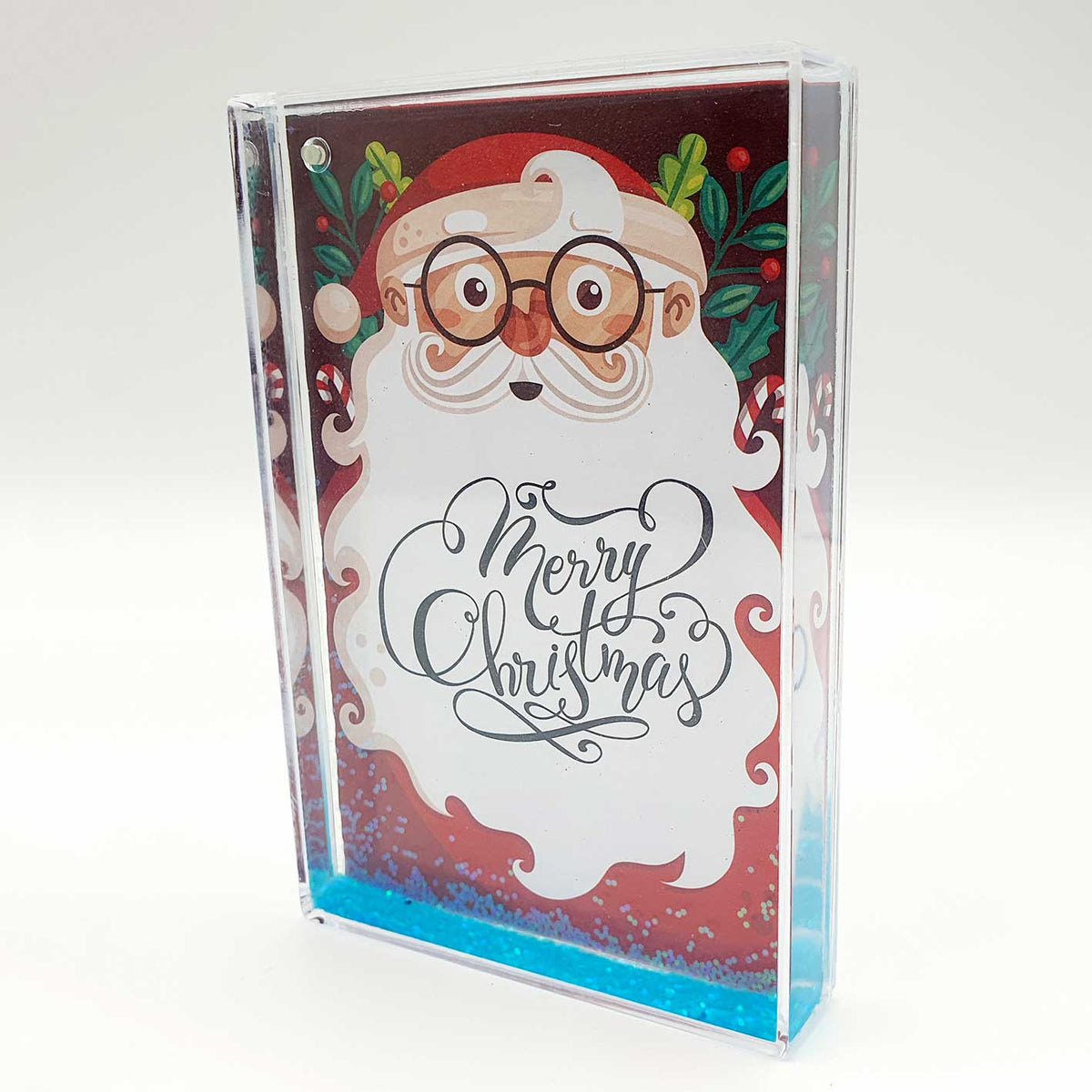 Christmas Santa – Glitter Frame (15.5×10.5cm)