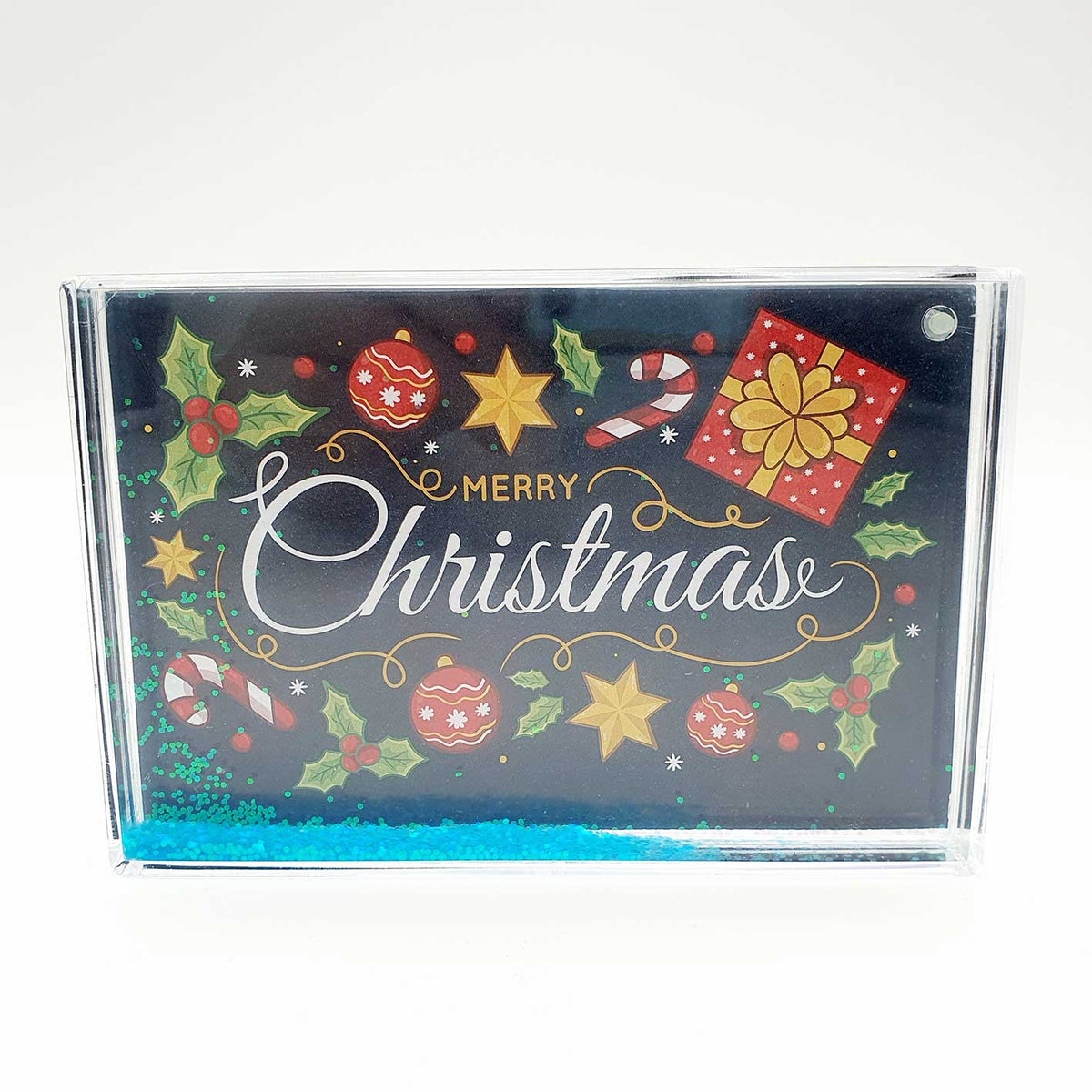 Merry Christmas – Glitter Frame (15.5×10.5cm)