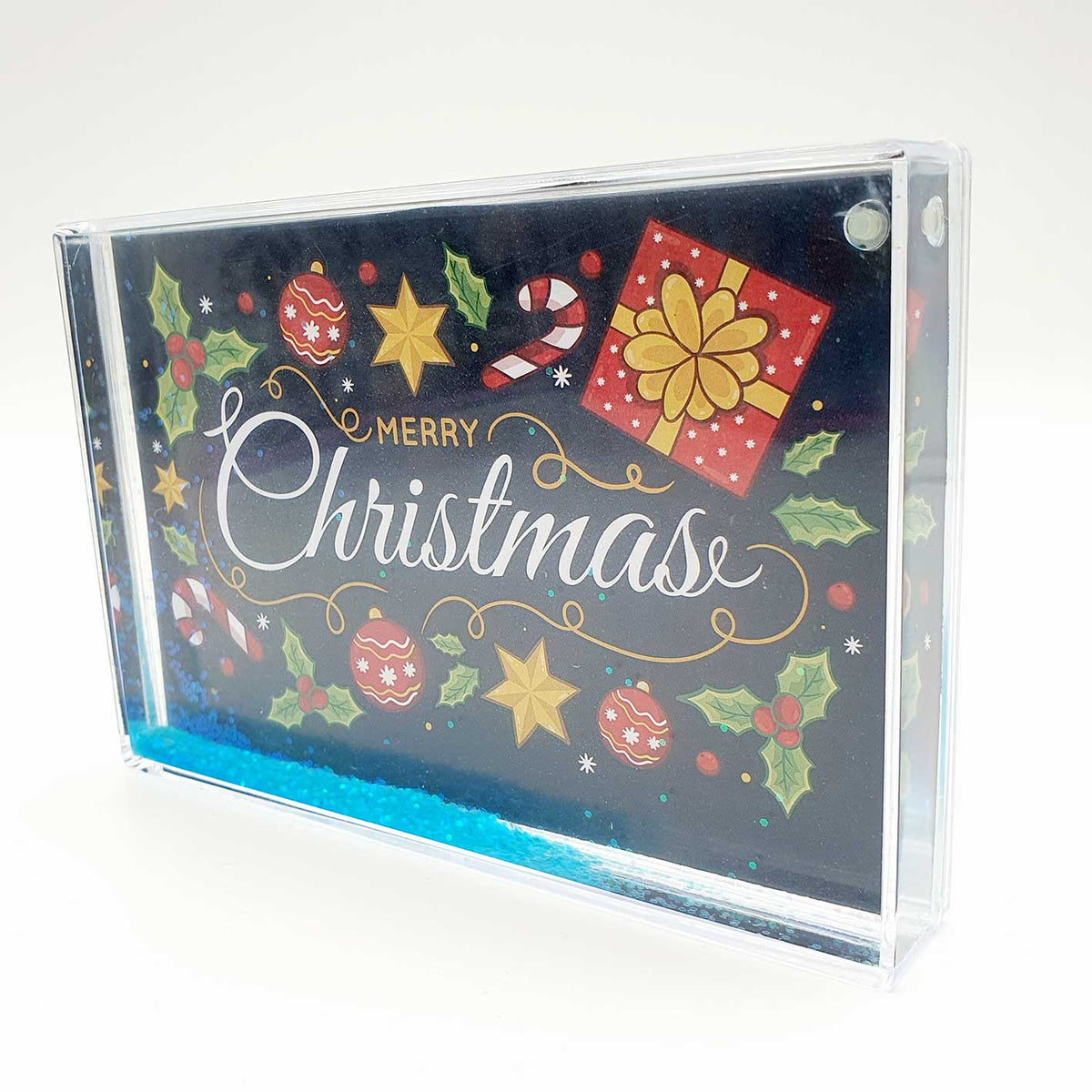Merry Christmas – Glitter Frame (15.5×10.5cm)