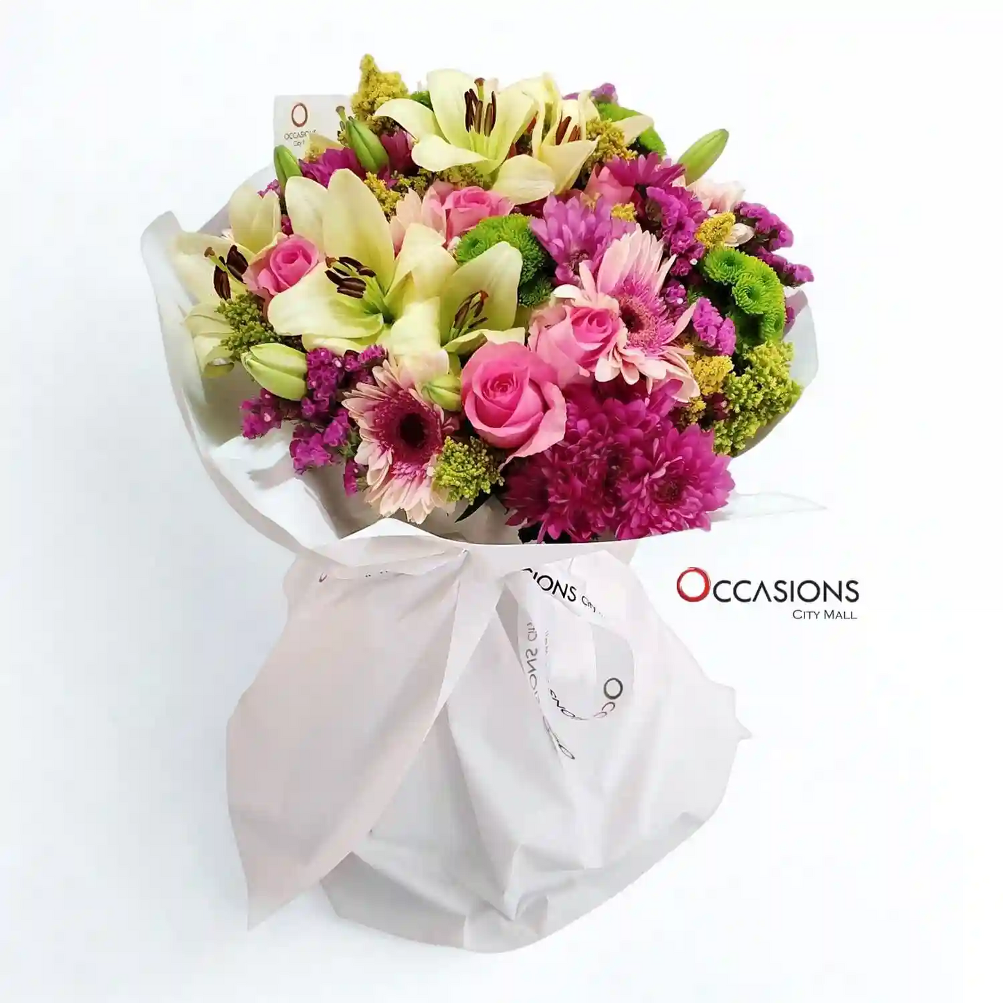 Colorful Garden Elegance Bouquet - order this flower arrangement online and get same day delivery in Amman Jordan from Jordan's top florist