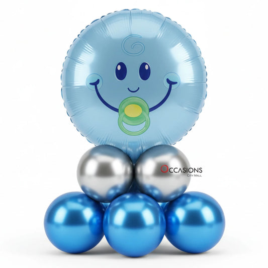 Baby Boy Balloons Centerpiece