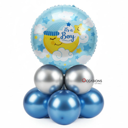 Moon Boy Balloons Centerpiece