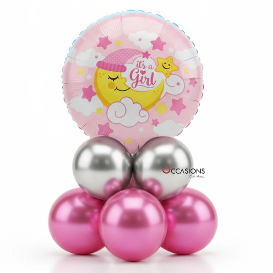 Moon Girl Balloons Centerpiece
