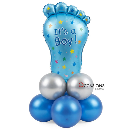 It’s A Boy Foot Balloon Centerpiece