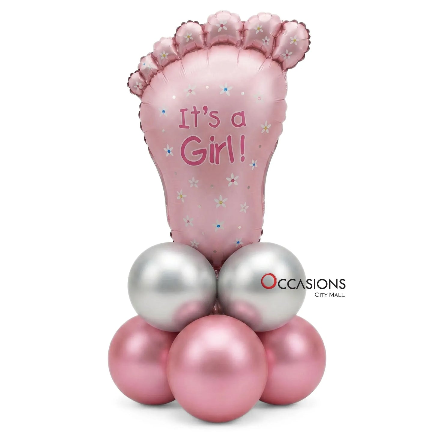 It’s A Girl Foot Balloon Centerpiece