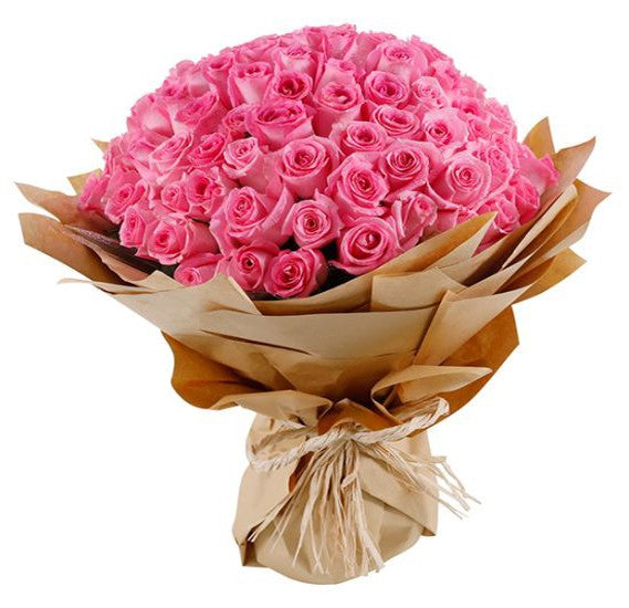 100 Pink Rose