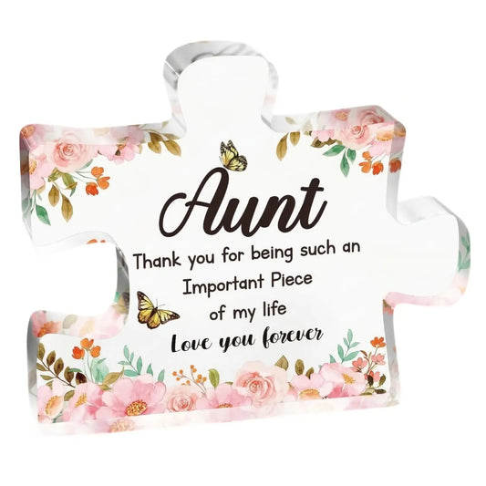 Aunt Love Puzzle Acrylic Plaque