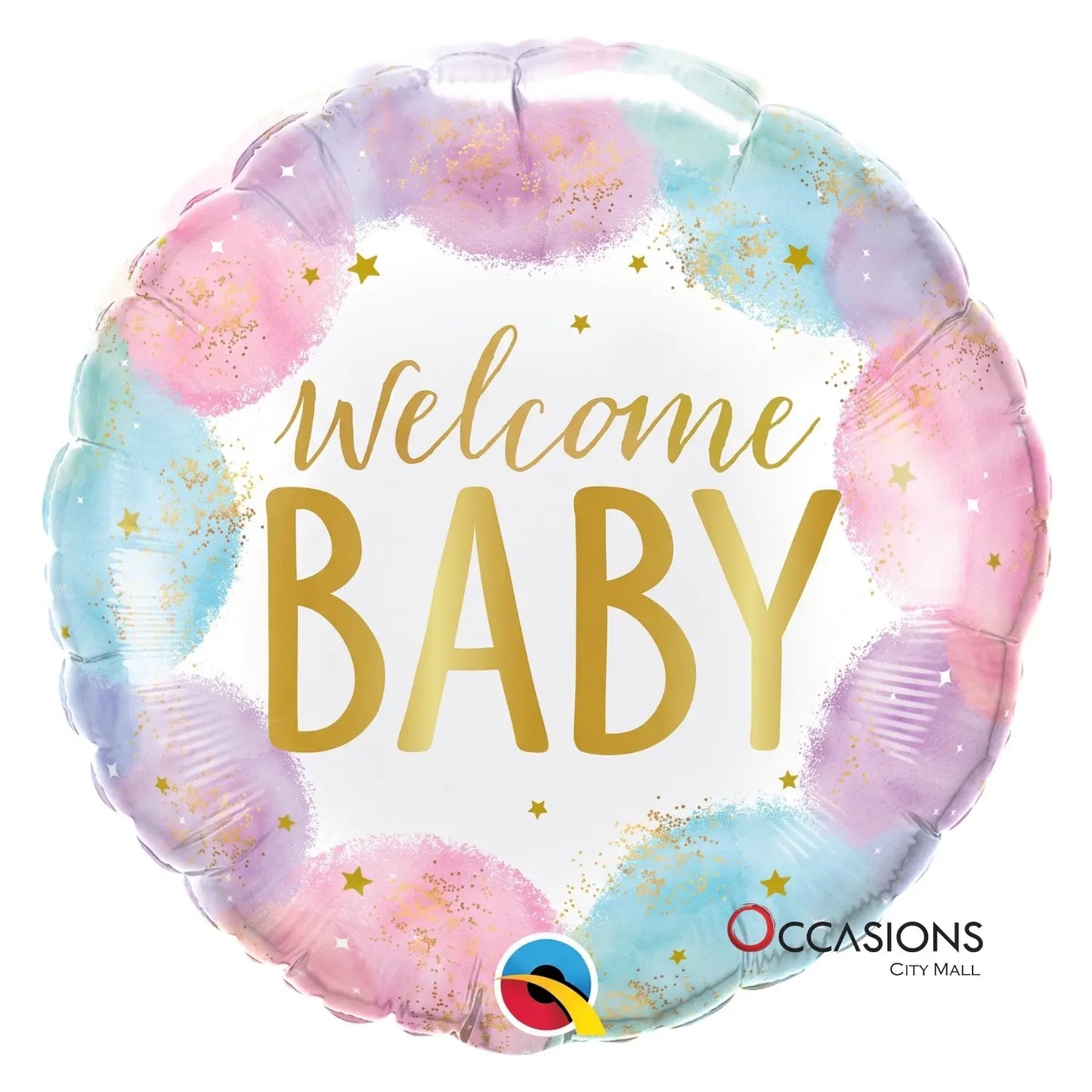 Welcome Baby Watercolor Balloon